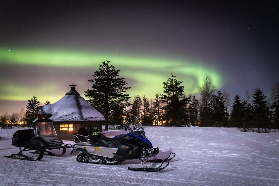 snowmobile rovaniemi lapland 